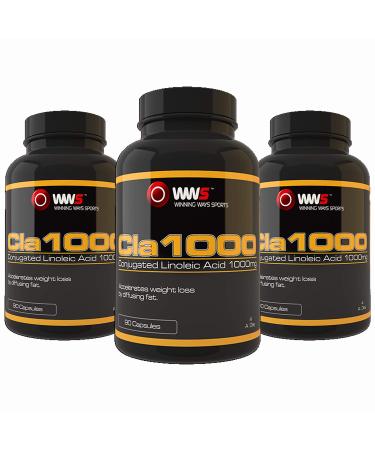 CLA Conjugated Linoleic Acid 1000mg 270 Capsules Contributes to Weight Loss and Muscle Gain Safe Effective Made in The UK