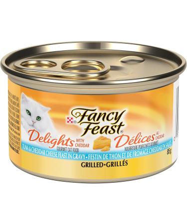 Fancy Feast Gravy Lovers Salmon + Delights with Cheddar Grilled Tuna and Cheese in Gravy Wet Cat Food Bundle Cat Food + Cat Food 85 g - Buy Online on GoSupps.com