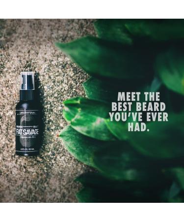 Fat Savage Beard Oil & Conditioner for Men - Premium Natural Moisturizer with Argan & Jojoba - Prevents Itching & Flaking - Softens & Strengthens Beards & Mustaches - International Shipping Available - Buy Online on GoSupps.com