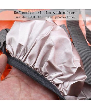 SING F LTD 35L Safe Backpack Rain Cover | Reflective Cross Buckle Straps | Waterproof Bag Cover for Outdoor Camping and Travel - Orange - Buy Online on GoSupps.com