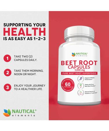 Beet Root Capsules - 1200mg Per Serving - 60 Beet Root Powder Capsules - Beetroot Powder Supports Blood Pressure Athletic Performance Digestive Immune System (Pure Non-GMO & Gluten Free 60 Count (Pack of 1) - Buy Online on GoSupps.com