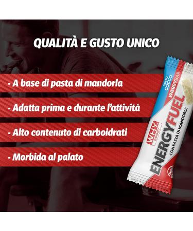  WHY SPORT WHY SPORT ENERGY FUEL - Energy bar with almond paste - Gusto Coco Energy Bar - 30g - Buy Online on GoSupps.com
