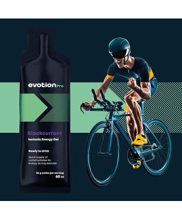 Evotion Pro High Energy Gel - 5x60ml | 80KCAL | 20G Carbs | Currant Flavored Malodextrin Power Gel for Running & Marathon Energy - Buy Online on GoSupps.com