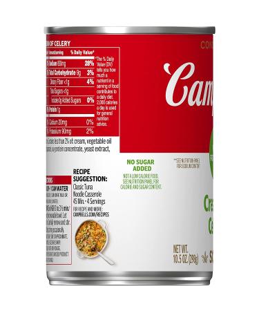 Campbell's 98% Fat Free Cream of Celery Soup 10.5oz Can - Pack of 1 - Buy Online on GoSupps.com