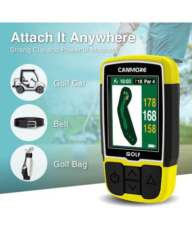 Canmore HG200 Plus Golf GPS & Case - 41 000 Pre-Installed Courses Easy-to-Read Color Water-Repellent Design - Buy Online on GoSupps.com
