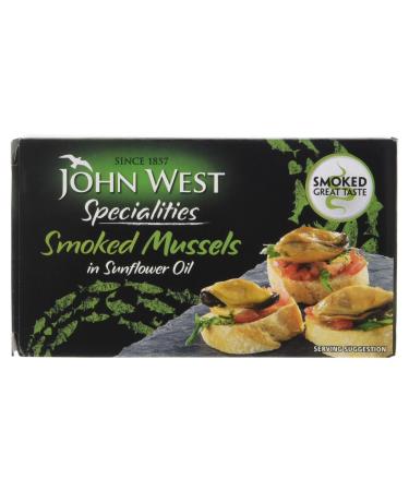 John West Specialities Smoked Mussels in Sunflower Oil 85 g