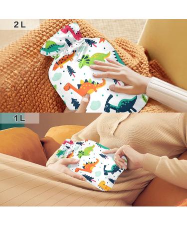 Dinosaurs Hot Water Bottle - 1L Heat Bottle for Pain Relief & Muscle Injuries | Hand & Foot Warmer - Buy Online on GoSupps.com