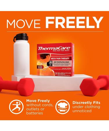 ThermaCare Heat Wraps  Neck & Shoulder Heating Pads & Pain Relief Patches  5 Count 1 Count - Buy Online on GoSupps.com
