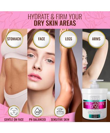 Advanced Clinicals Bulgarian Rose Anti Aging Cream + Retinol Firming Cream Set - Buy Online on GoSupps.com
