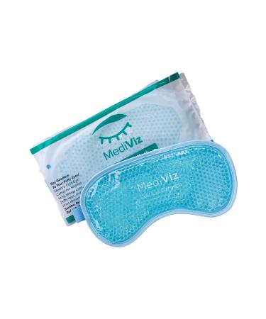 MediViz Cooling Eye Mask for Puffy Eyes Allergies Sinuses Blue