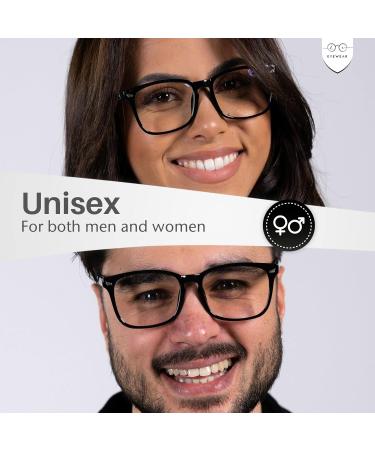 LC Eyewear Blue Light Filter Glasses for Men & Women - Ultra Lightweight Anti-Fatigue Gaming Goggles - Stylish Black Design - Buy Online on GoSupps.com