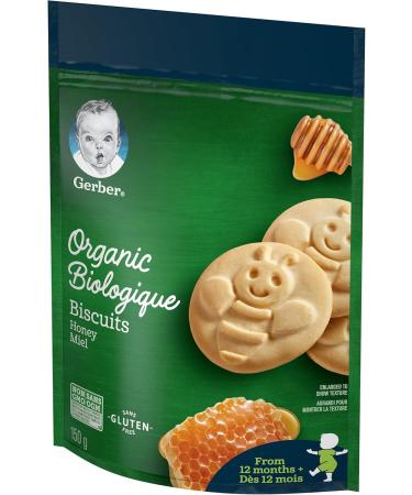 GERBER Organic Biscuits Honey Flavour Toddler Snack - Buy Online on GoSupps.com