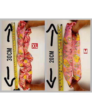 4 Satin Scrunchies Extra large Oversize Hair Scrunchies Frizz Prevention Silk Scrunchies for Girls & Stylish Hair Ties for Women Premium Hair Scrunchie for Styling (Lovexl1) - Buy Online on GoSupps.com