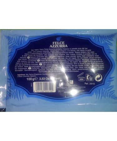 Paglieri Felce Azzurra Classic Scent Refill Envelope - 3.53 oz (100g) - Pack of 12 | Italian Import - Buy Online on GoSupps.com