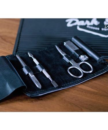 Dark Stag Mens Manicure Set - Grooming Kit Ideal for Travel: Nail Scissors Clipper Cuticle Pusher and Tweezers - Buy Online on GoSupps.com