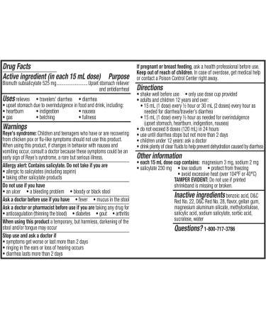 Pepto Bismol Max Strength 8oz: Upset Stomach & Diarrhea Relief - Buy Online on GoSupps.com