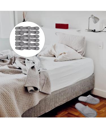 Heallily 20-Piece Non-Slip Disposable House Shoes - Spa Sandals for Hotel & Home - Unisex Light Gray (28x11x0.8cm) - Buy Online on GoSupps.com