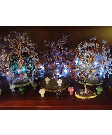 15 Pcs Hand Carved Crystal Mushroom Sculptures - Assorted Gemstone Decor Stones - Buy Online on GoSupps.com