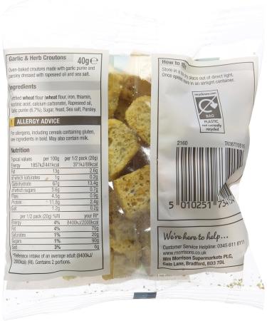 Morrisons Garlic And Herb Croutons 40g - Buy Online on GoSupps.com