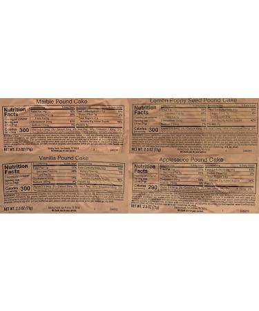 MRE Pound Cake Combo - 12 Pack: Convenient and Delicious Meal Ready-to-Eat Dessert for Outdoor Adventures - Buy Online on GoSupps.com