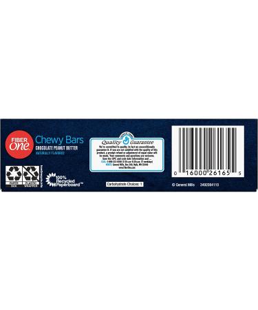 Fiber One 90 Calorie Bars Chocolate Peanut Butter 4.10 oz - Pack of 5 - Buy Online on GoSupps.com