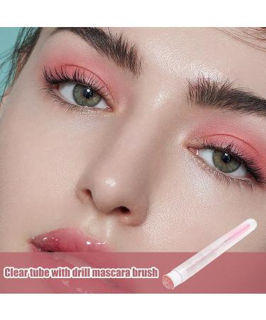Lash Brush Lash Spoolies Mascara Applicator Stylish Rhinestone Eyelash Mascara Brushes with Tube for Eye Lashes Extension Eyebrow and Makeup Light Pink - Buy Online on GoSupps.com