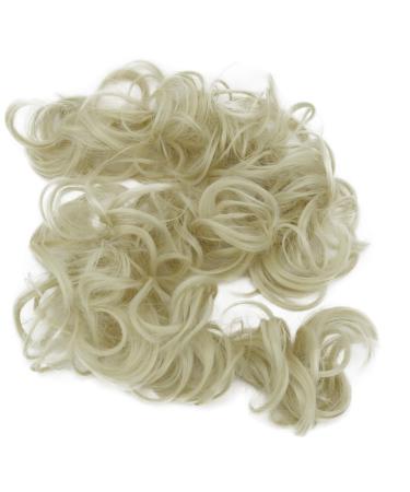 CAISHA XXL Hairpiece Scrunchy Updo Bridal Hairstyle Voluminous Curly Messy Bun Platinum Blonde HW8 platinum blonde #613A HW8