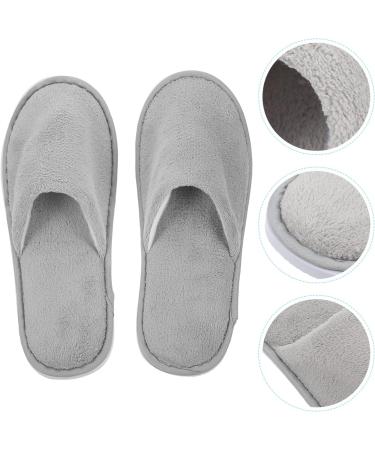 Milisten 6 Pairs Disposable Hotel Slippers | Non-Slip Travel Slippers for Men & Women - White & Gray - Buy Online on GoSupps.com