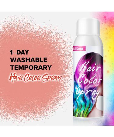 ONE-TIME USE Red Temporary Hair Color Spray for Crazy Hair Day Christmas Party Cosplay - 1-Day Washable Spray-On 100ML - Buy Online on GoSupps.com