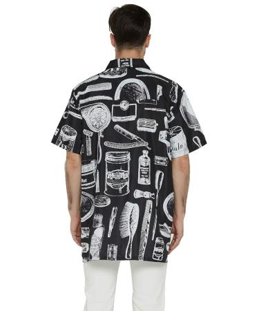 PERFEHAIR Barber Jacket for Men | Vintage Print Hair Stylist Grooming Smock Vest Shirt - International Shipping Available - Buy Online on GoSupps.com