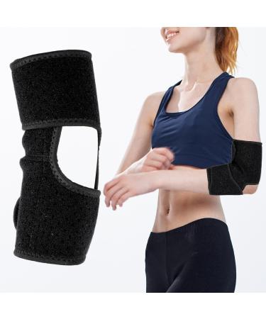Lightweight Elbow Brace for Women Adjustable Tennis Elbow Support Brace for Tennis Breathable Elbow Compression Sleeve Pad Great For Sprained Elbows Tendonitis Arthritis Golfer's Elbow (Black)