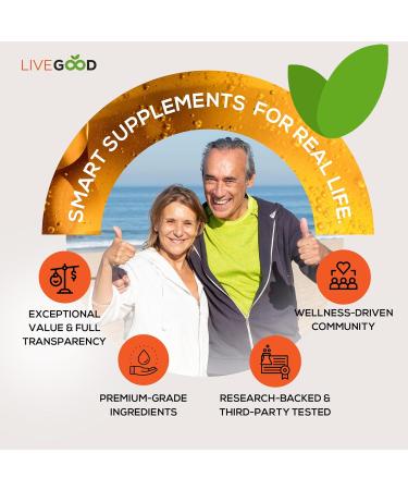 LIVEGOOD Factor 4 Omega 3 Fish Oil with EPA & DHA CoQ10 and Turmeric Advanced Q10 Coenzyme & CoQ10 Supplements DHA Supplements for Heart Joint & Immune Support Made in USA 60 Count  - Buy Online on GoSupps.com