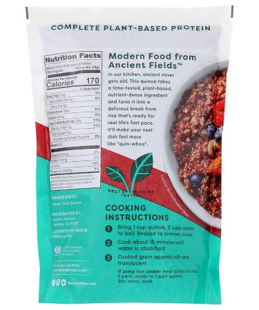 Organic Ancient Harvest Gluten Free Quinoa - Inca Red (12 oz) - Buy Online on GoSupps.com