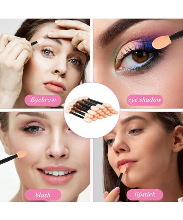 50Pcs Disposable Dual Sided Eye Shadow Applicators Set - Black Sponge Brushes for Women and Girls - Buy Online on GoSupps.com