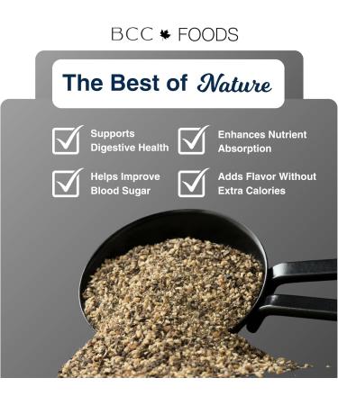 Ground Black Pepper 200g Premium Quality Freshly Ground Non-GMO Gluten-Free Aromatic Spice for Cooking Seasoning and Marinades Vegan No Additives - Buy Online on GoSupps.com