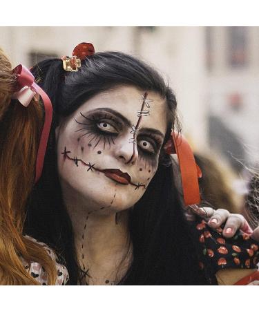 Lurrose 8pcs Skull Hair Ties - Halloween Punk Alloy Ponytail Holders for Women Girls - Buy Online on GoSupps.com