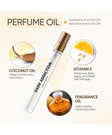Perfume Oil for Women Men Inspired by B.lack O.pium Ambery Vanilla Long Lasting Perfume Body Oil Travel Size 0.4oz/12 mL Dark Addiction - Buy Online on GoSupps.com