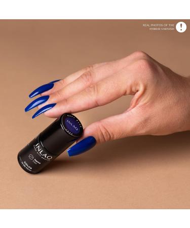 INLAQ HEMA Free UV Nail Polish Navy Blue 6 ml - gel nail polish free from HEMA - gel polish UV varnish in different UV LED gel colours 11 - Navy Blue - Buy Online on GoSupps.com