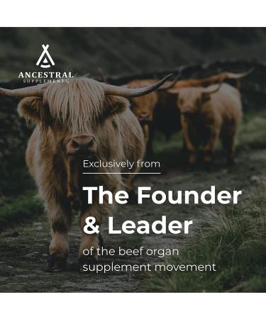 Ancestral Supplements Grass Fed Beef Intestines & Stomach (Tripe) 3000mg - Digestion Support Gut Health Non-GMO 180 Capsules - Buy Online on GoSupps.com