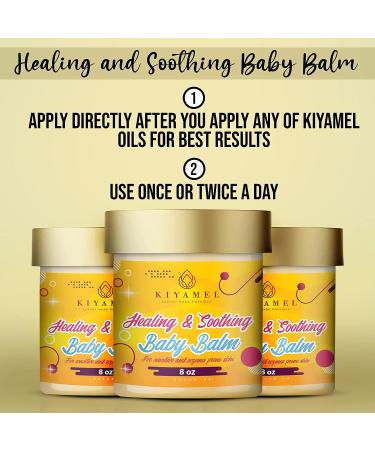KIYAMEL Healing Baby Balm for Sensitive Skin | Soothing Eczema Relief with Mango & Shea Butter, Jojoba Oil, Vitamin E | Hydrating & Nourishing Formula - Buy Online on GoSupps.com