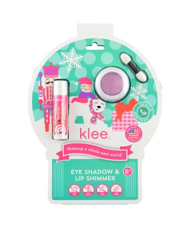 Luna Star Klee Holiday Eye Shadow and Lip Shimmer Makeup Kit. Gentle and Non-Toxic. Kid-Friendly. Made in USA. (Carol Twinkle)