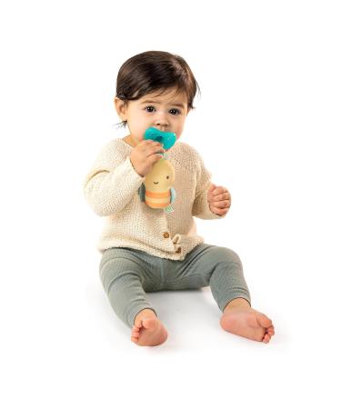 Ity by Ingenuity Cozy Coo | BPA-Free Silicone Plush Bee Toy for Newborns & Kids - Bomby Yellow | International Shipping - Buy Online on GoSupps.com
