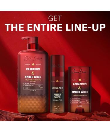 Old Spice Body Wash for Men The Spice Alchemist Collection 24/7 Cologne Infused Hydration No Trade Off Formula Free of Phthalates Silicones & Dyes Cardamom + Amber Wood Scent 20 oz - Buy Online on GoSupps.com