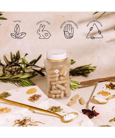 Shedavi Iconic Natural Hair Vitamins for Fast Hair Growth - Pure Hair Supplements Formulated with Vitamins to Promote Thicker Stronger Hair - Vegan Hair Care for Hair Loss - Non-GMO (60 Capsules) - Buy Online on GoSupps.com