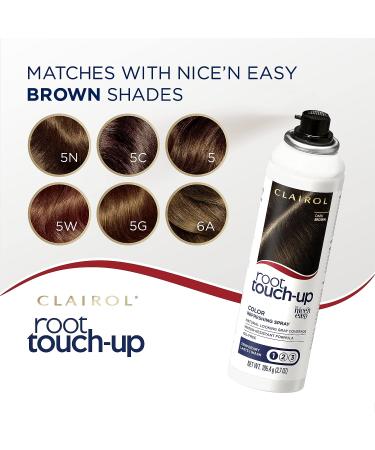 Clairol Root Touch-Up Temporary Spray Dark Brown Hair Color 2 Count - Packaging May Vary - Buy Online on GoSupps.com