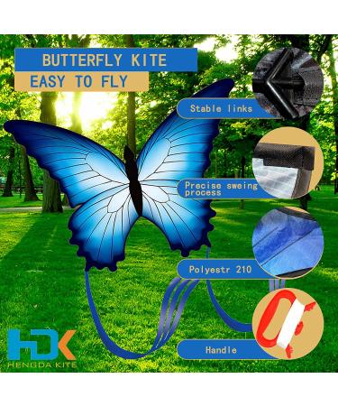 HENGDA Butterfly Kite for Kids & Adults - Outdoor Single Line Kite with Flying Tools - Buy Online on GoSupps.com