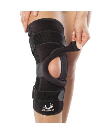 BioSkin Wraparound Patella Stabilizer Knee Brace for Patellofemoral Pain Patella Tracking Disorders Dislocation and Subluxation Left or Right Kneecap Tracking (S) Small