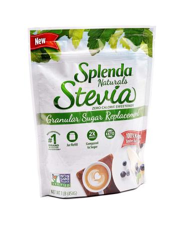SPLENDA Naturals Stevia Zero Calorie Sweetener Refill - 16 oz Jar - Buy Online on GoSupps.com