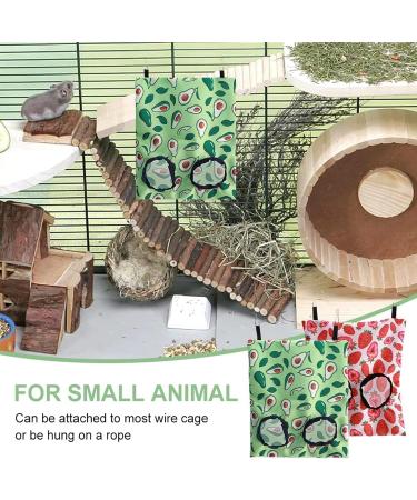 2 Pcs Hay Bag Rabbit Hay Feeder Rabbit Feeder Hamster Guinea Pig Hay Storage Bag Rabbit Hay Feeder Bag Small Pet Hanging Food Feeding Bag (Pink & Green) - Buy Online on GoSupps.com