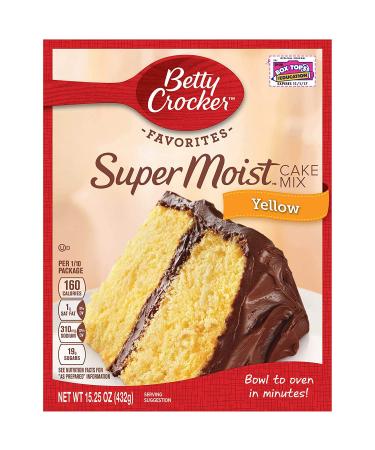 Betty Crocker Super Moist Yellow Cake Mix 15.25oz